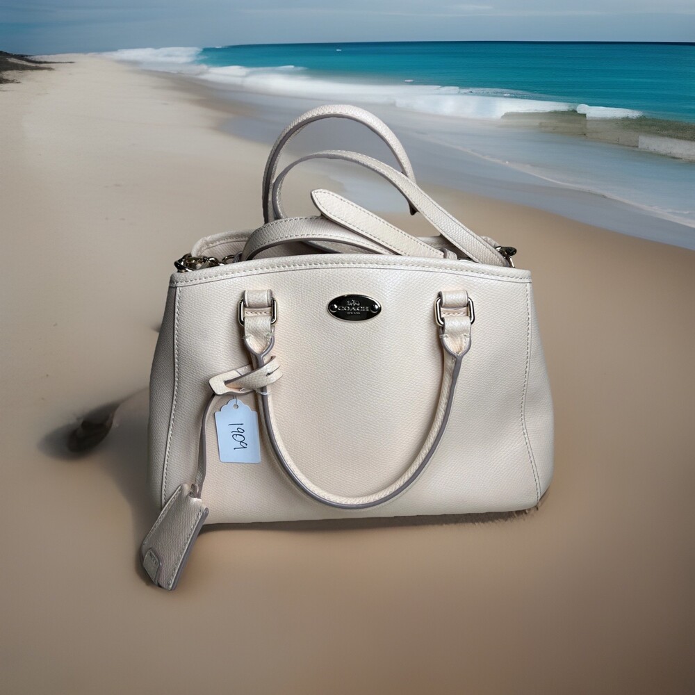 COACH (2014) CROSSGRAIN MINI MARGO CARRYALL APRICOT Crossbody Summer Handbag